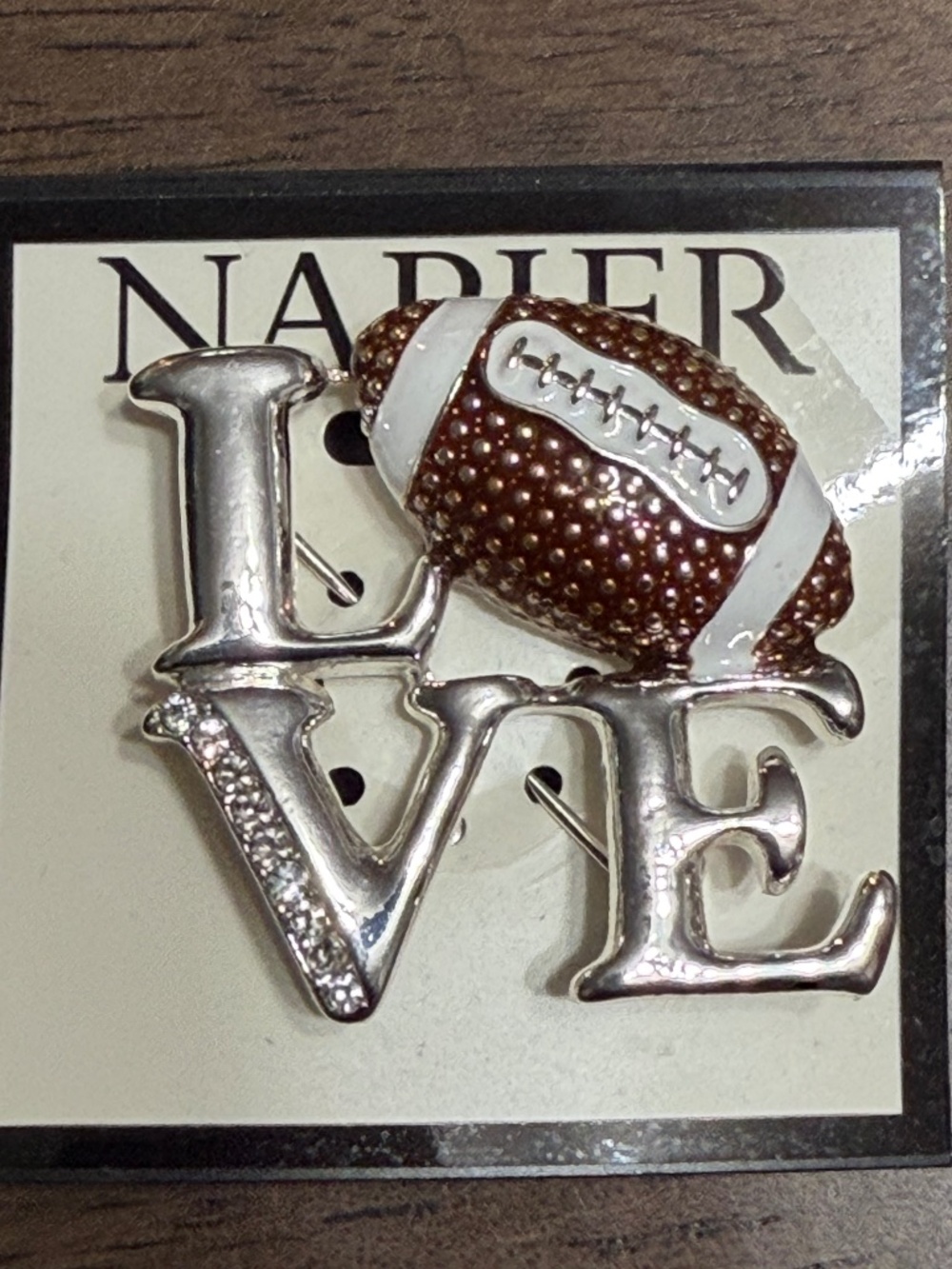 Napier LOVE FOOTBALL Pin